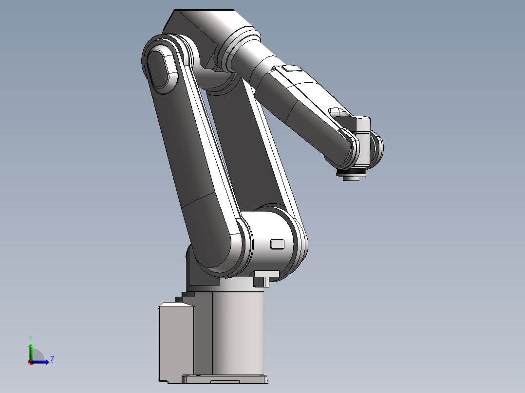 六轴机械手左视图