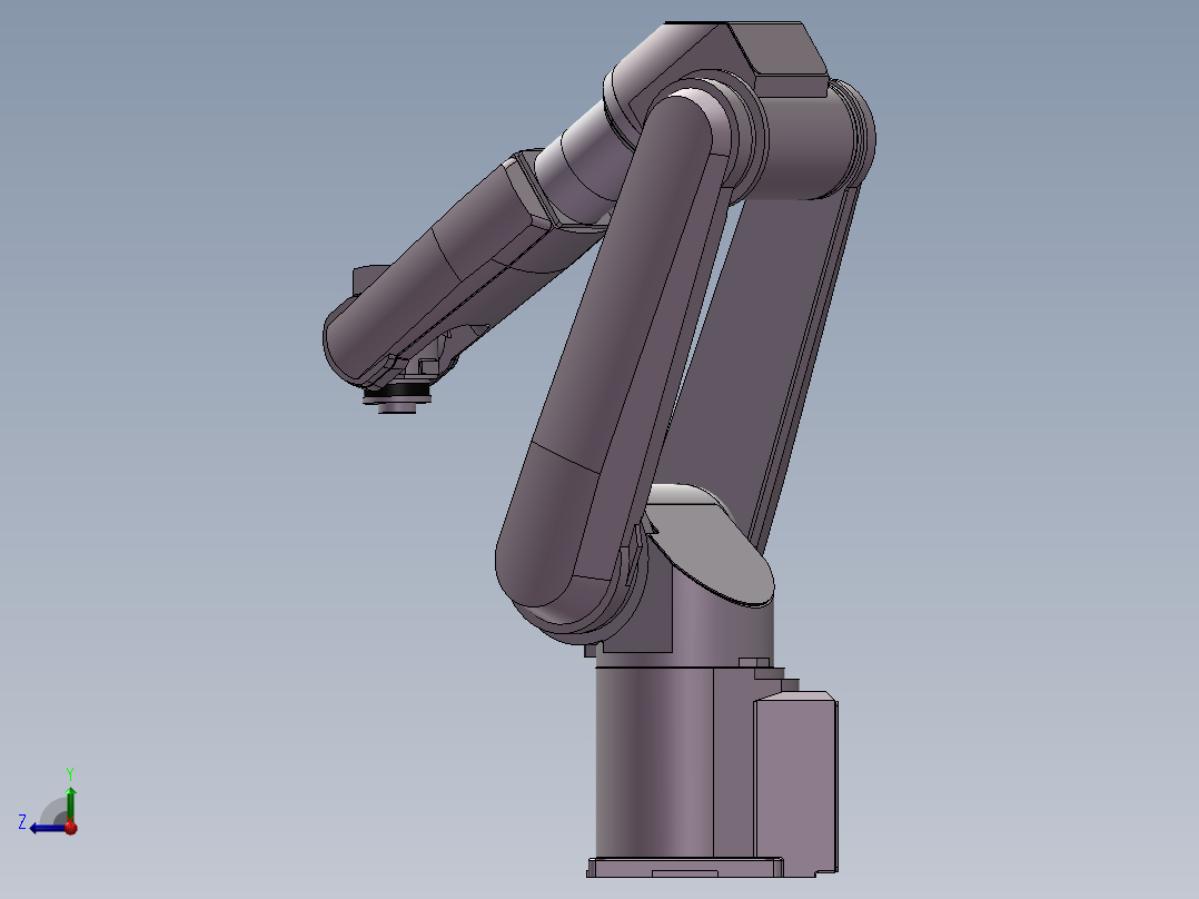 六轴机械手右视图