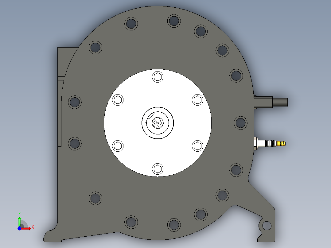 汪克尔发动机前视图