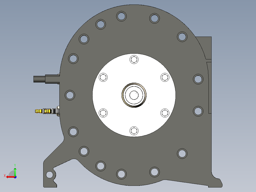 汪克尔发动机后视图