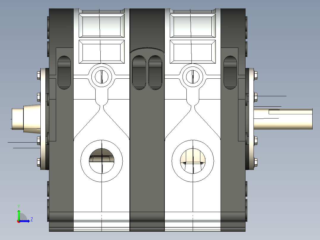 汪克尔发动机左视图