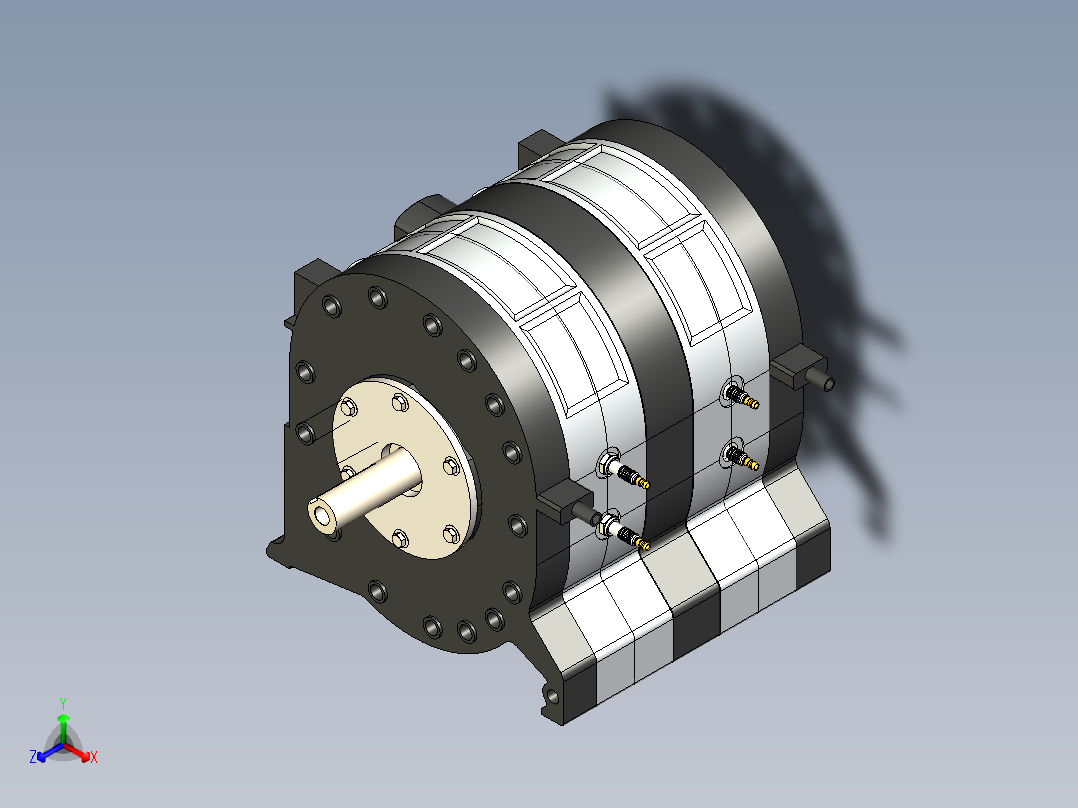 汪克尔发动机正等轴测图
