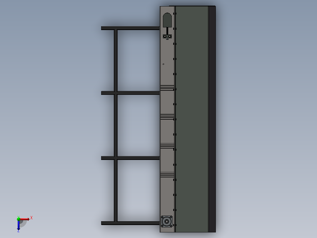 3m皮带挡板输送带sw18可编辑俯视图