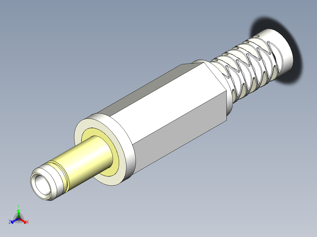 inventor 1.7mm<span style='color: red'>直流电源</span>连接器设计
