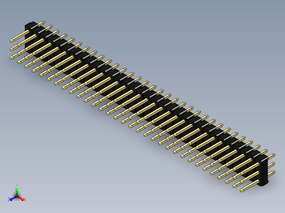 彩色公头100mil（2.54mm）系列-DS1021_black_3x32p_100mil_Type1_rev1.0