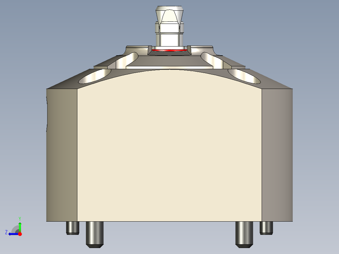 KOSMEKSFA1000-G0N-070多系列多零件图纸模型多系列多零件图纸模型右视图