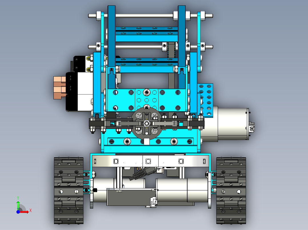 终极机器人套件机械臂坦克 STP前视图