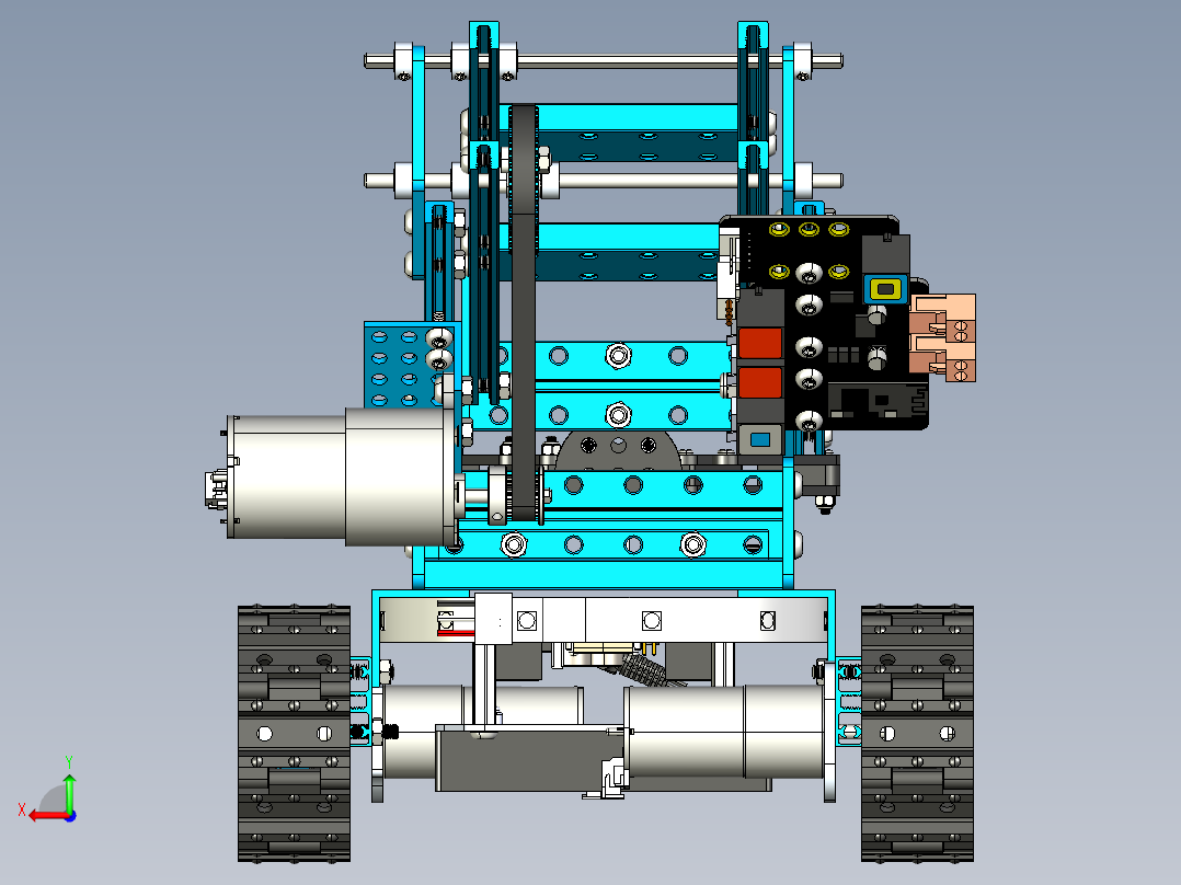 终极机器人套件机械臂坦克 STP后视图