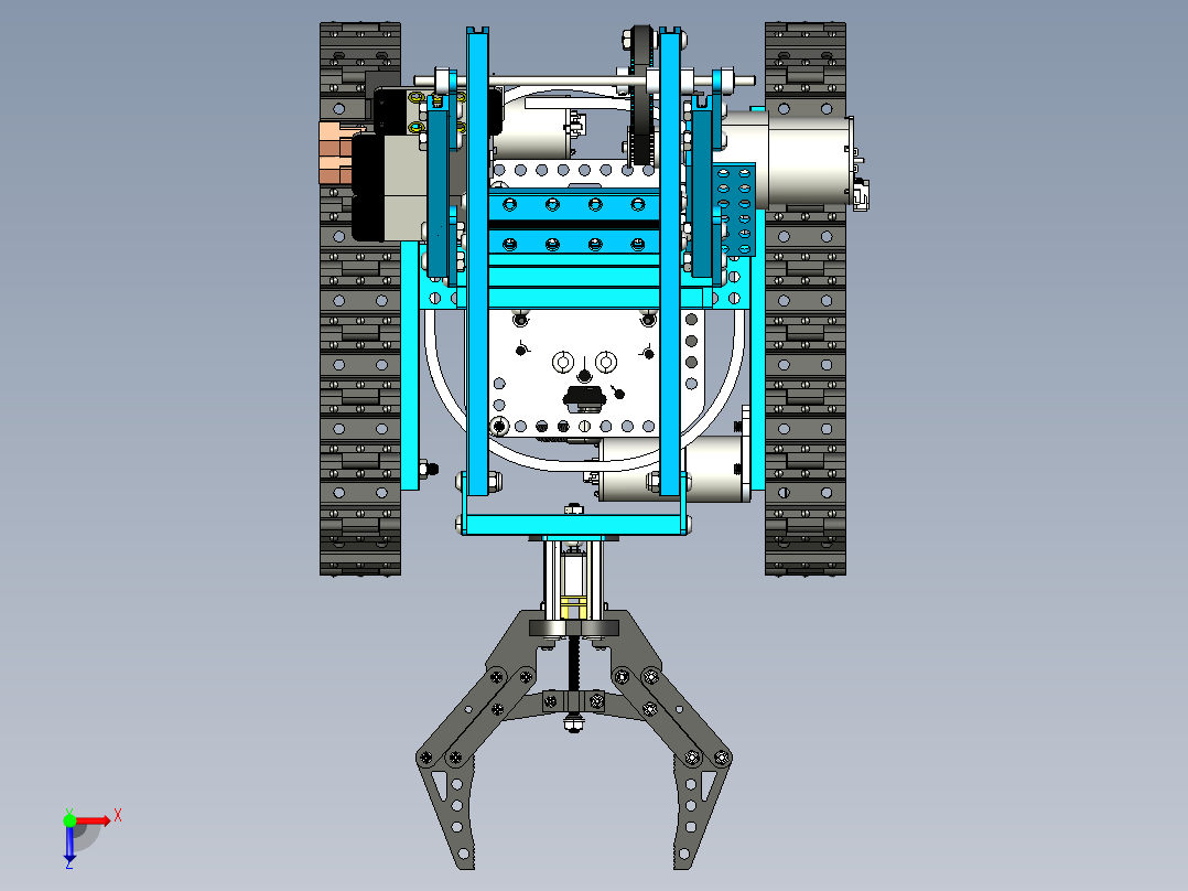 终极机器人套件机械臂坦克 STP俯视图
