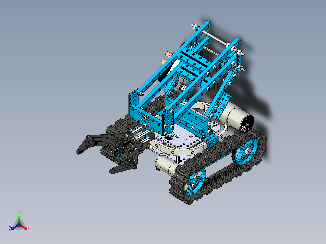 终极机器人套件机械臂坦克 STP正等轴测图