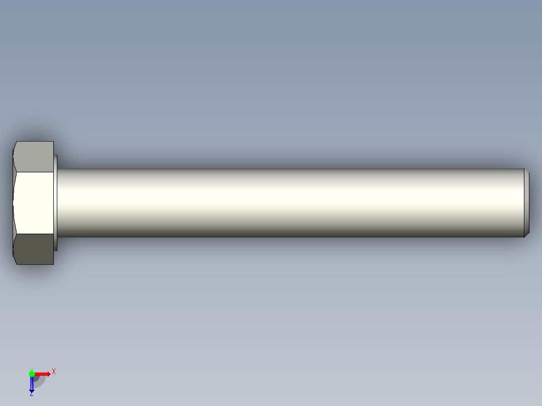 螺钉-DIN_931-M22x2.5x150_34.stp俯视图