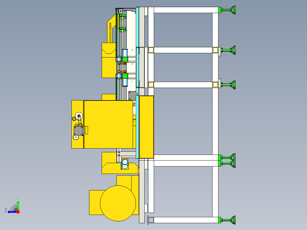 书本打包机结构设计含UG三维=1372723==600右视图