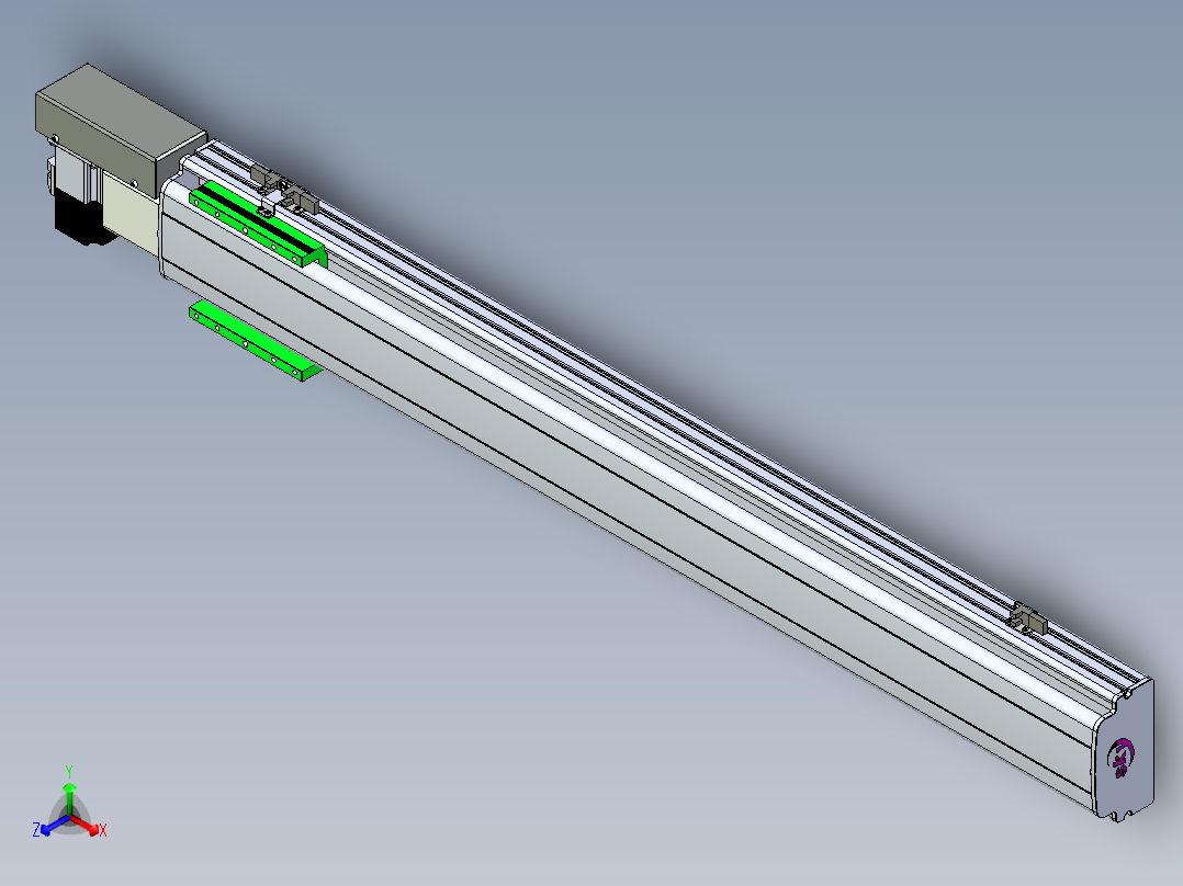 同步带滑台-半封闭B13H-L45-S900-R-P40-D3