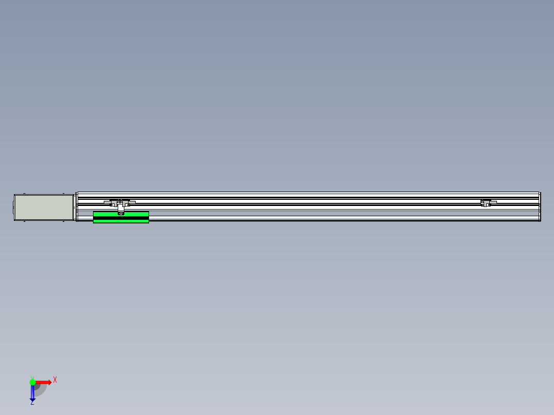 同步带滑台-半封闭B13H-L45-S900-R-P40-D3俯视图