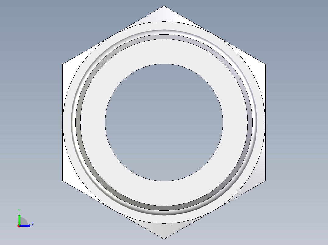 卡套式工业通用硬管接头EO_Male_Stud_connector_GEO38SMOMDCF左视图