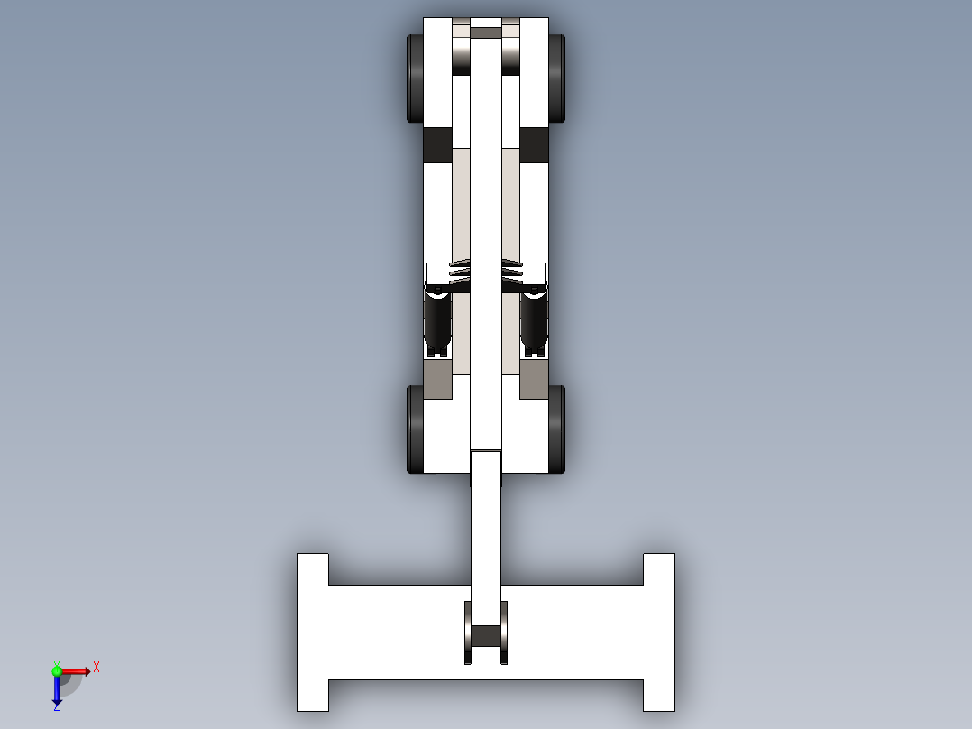 到达堆垛机俯视图