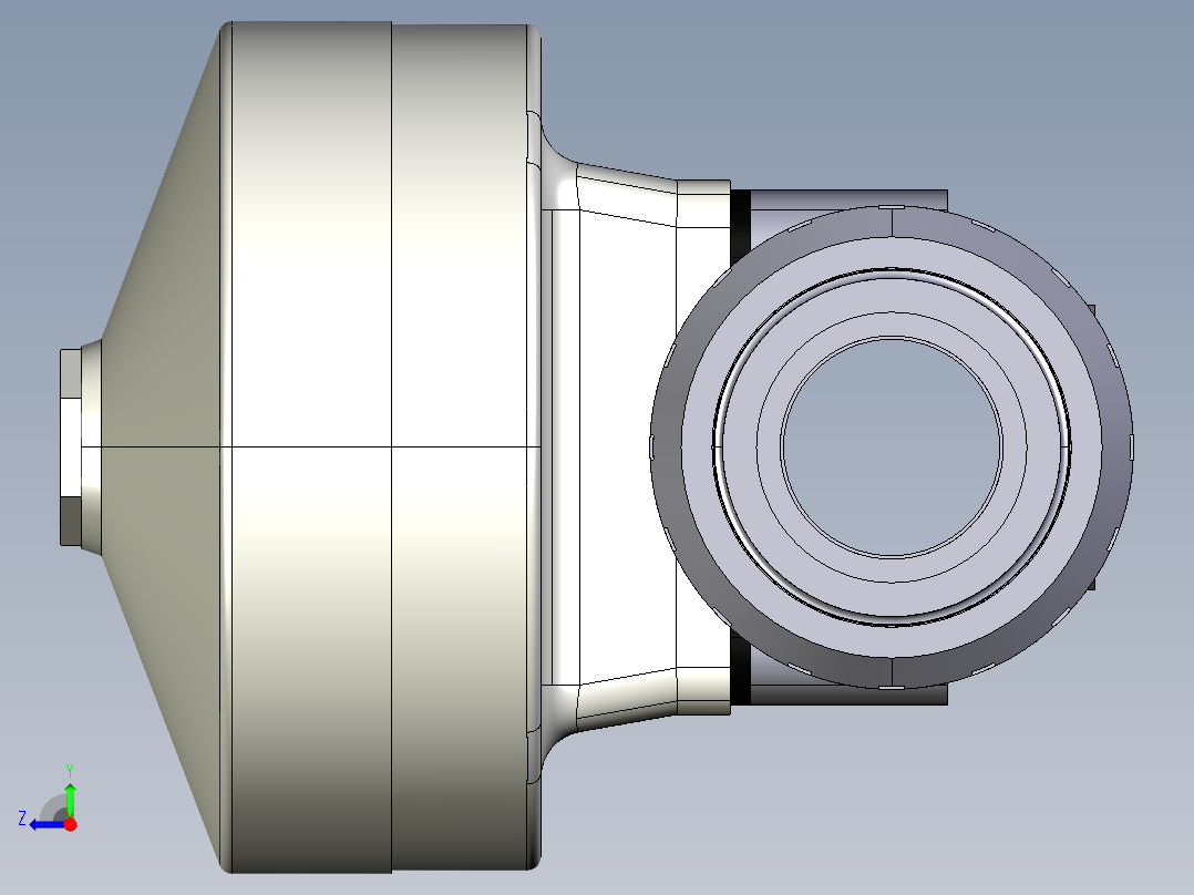 4DKMUIVCP NO-DA 气动隔膜阀、常开型双作用，女性联盟结束，公制系列PVC-U右视图