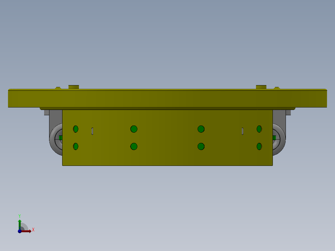 1G051--比亚迪F3制动器的设计（带三维proe，UG，SolidWorks过程截图）前视图
