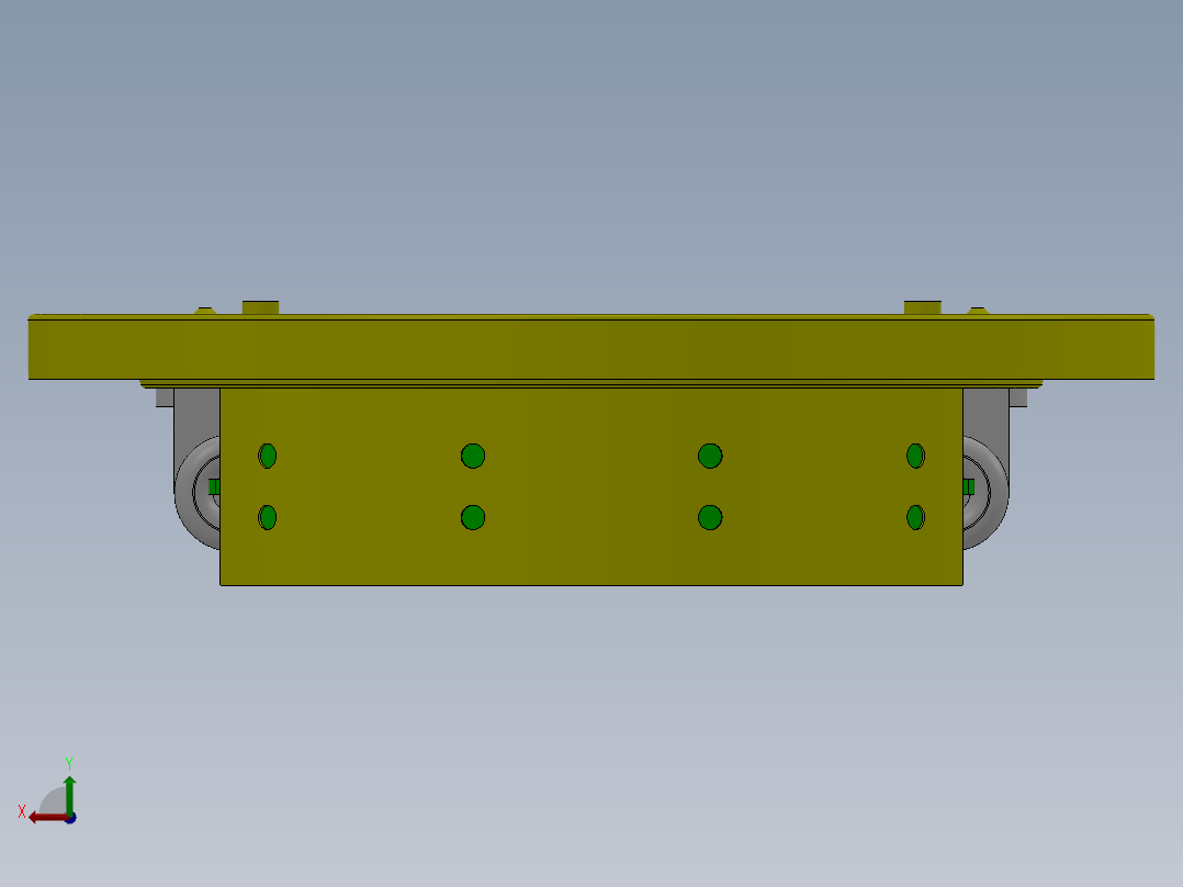 1G051--比亚迪F3制动器的设计（带三维proe，UG，SolidWorks过程截图）后视图