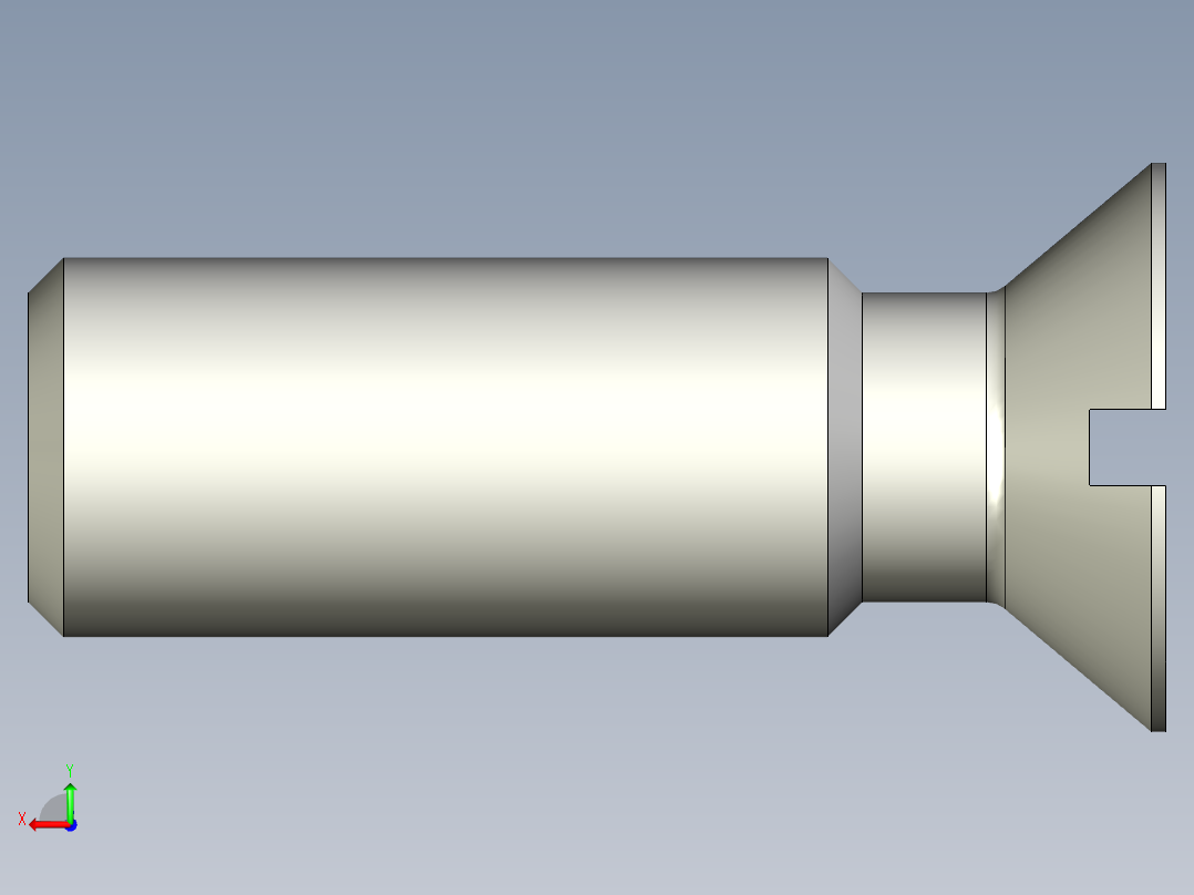 沉头螺钉-Slotted_BOLT-M10-L30_22-15-2x2-40.stp后视图