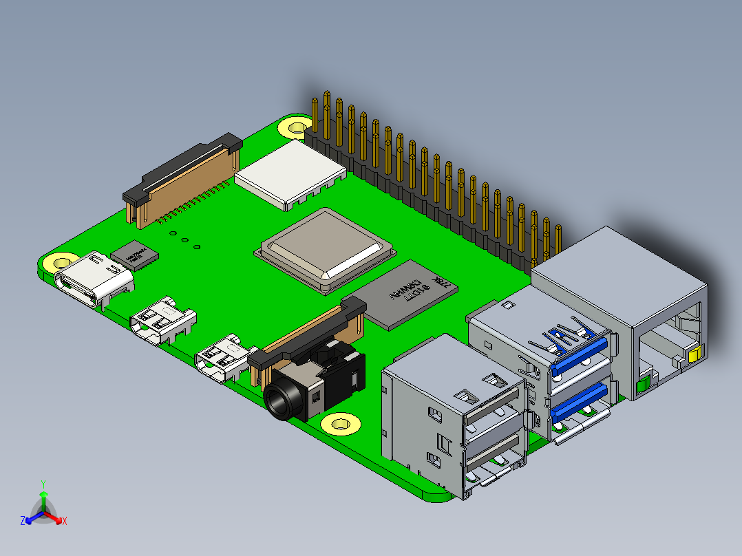 树莓派型号 3 4 +冷却
