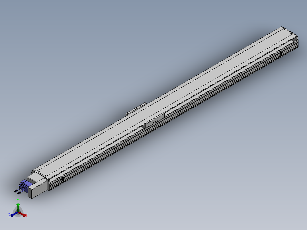 精密模组MT220-L150-2600-R-M75-C4正等轴测图