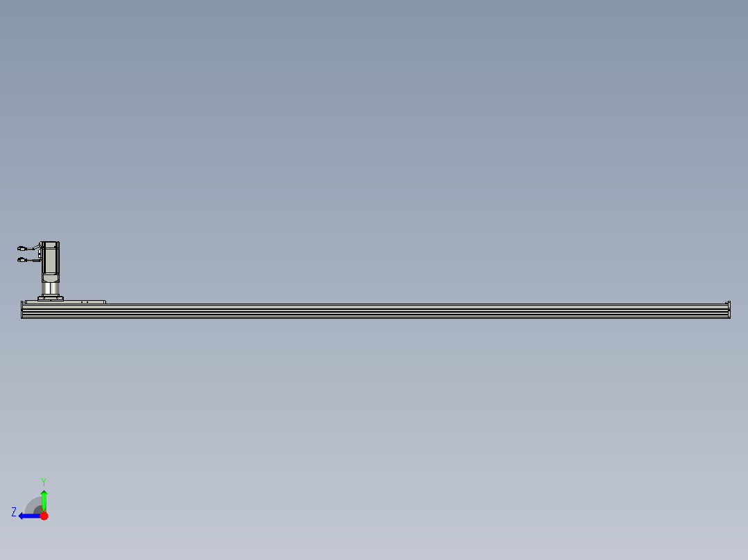 东锦齿条传动DH136G-S2150-BU-减速机+P400W右视图