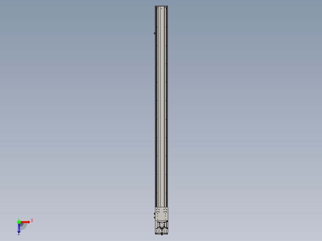 东锦齿条传动DH136G-S2150-BU-减速机+P400W俯视图
