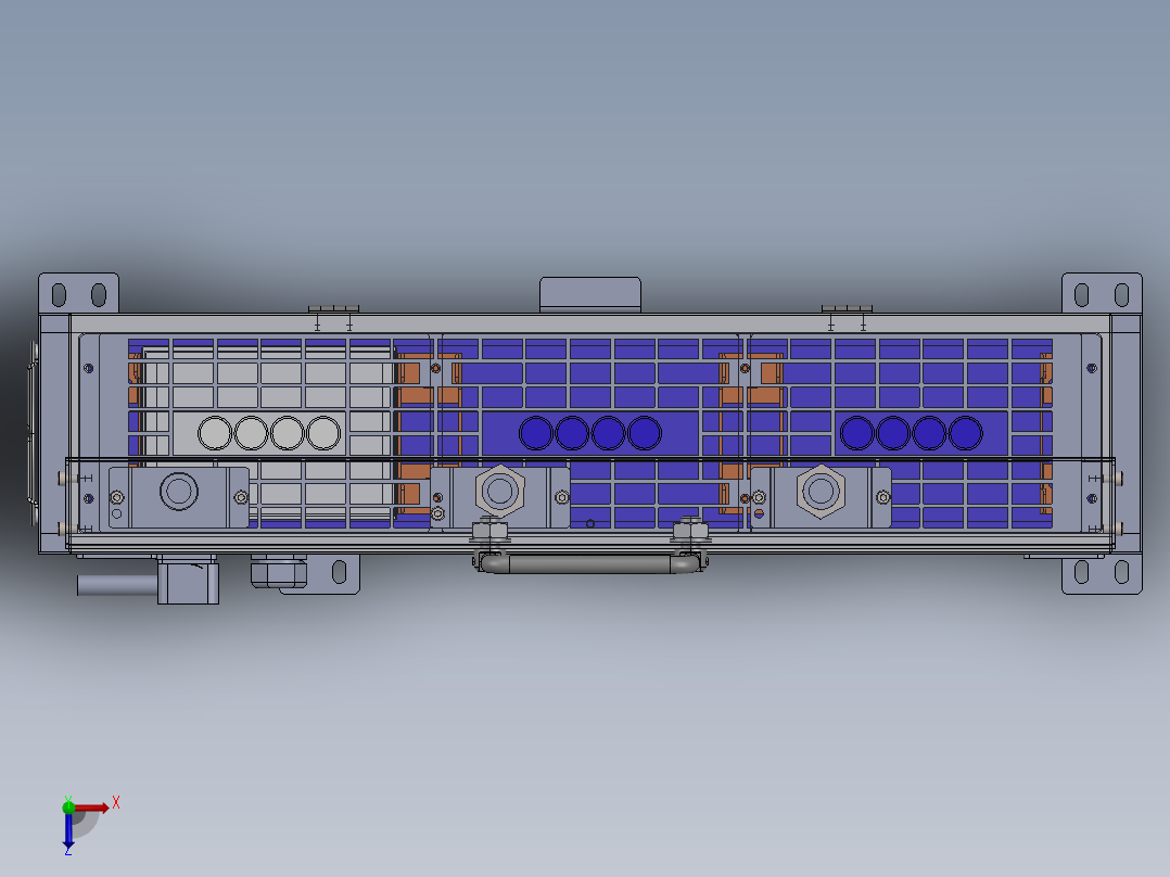 半导体制冷热恒温平台sw18可编辑俯视图