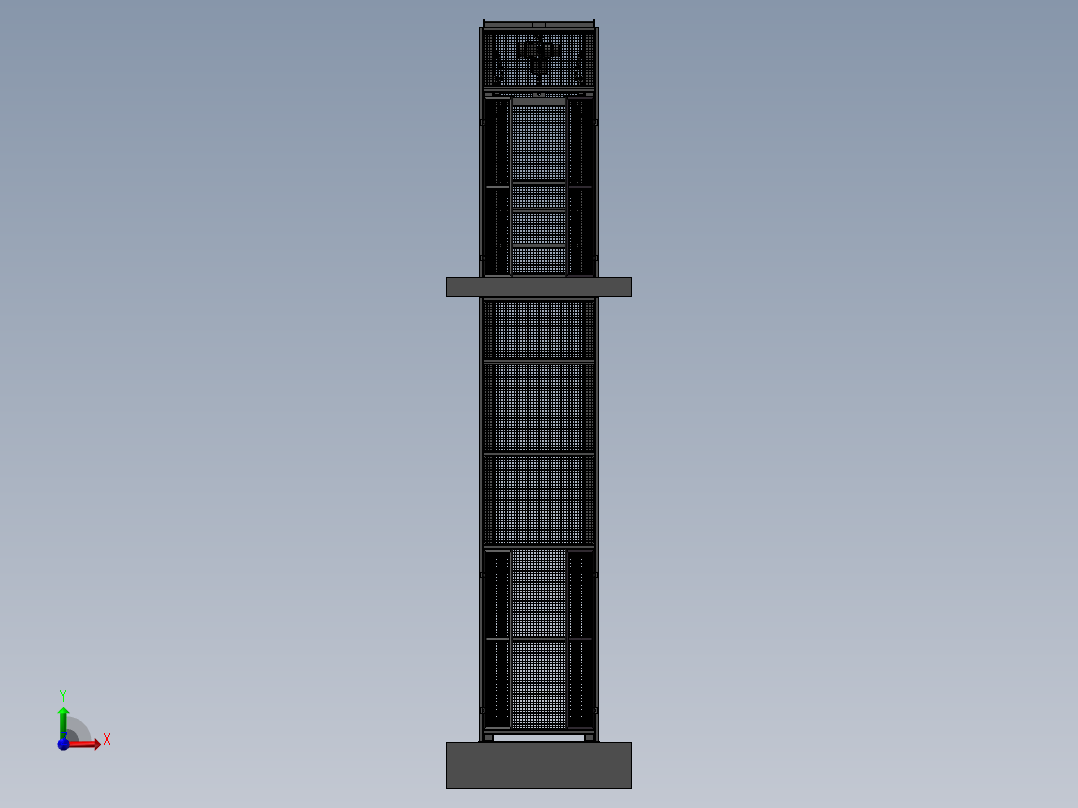 吊葫芦式电梯sw12前视图