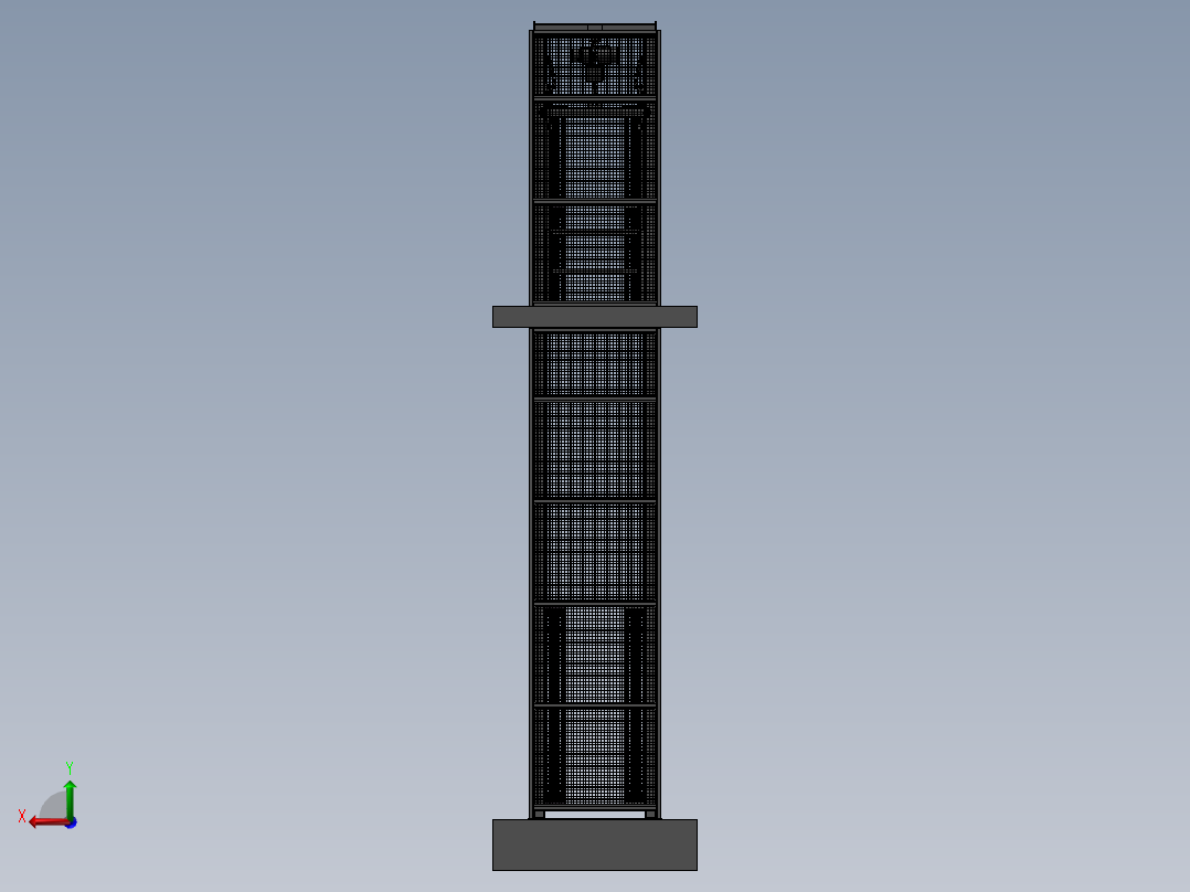 吊葫芦式电梯sw12后视图