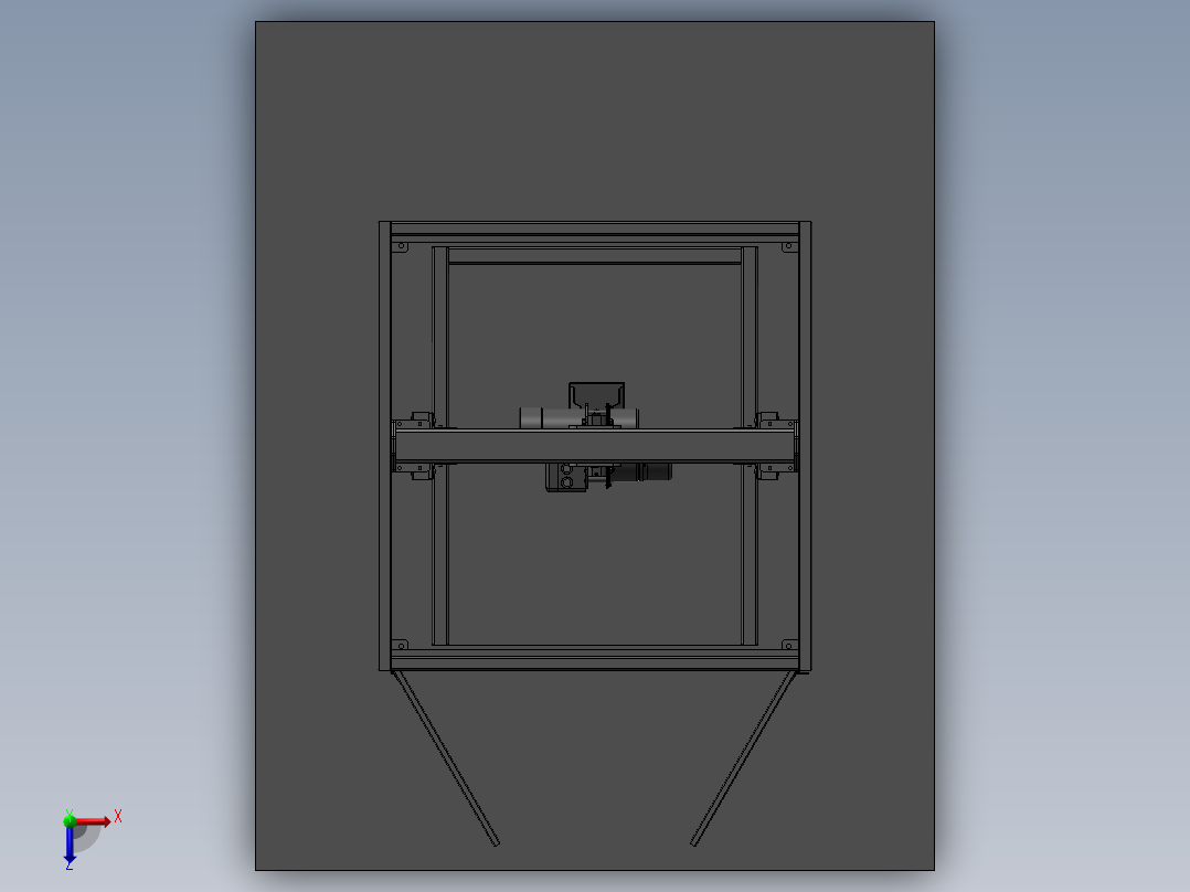 吊葫芦式电梯sw12俯视图