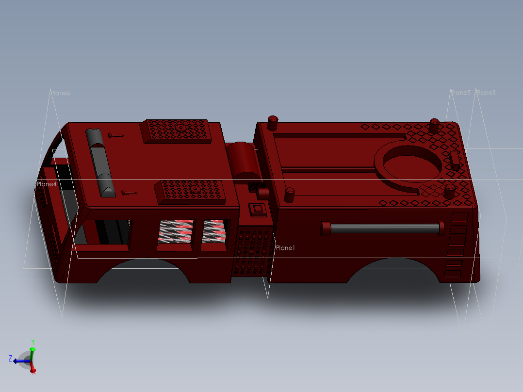 solidworks <span style='color: red'>消防车</span>
