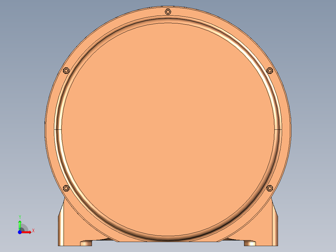 履带式破碎筛分设备前视图