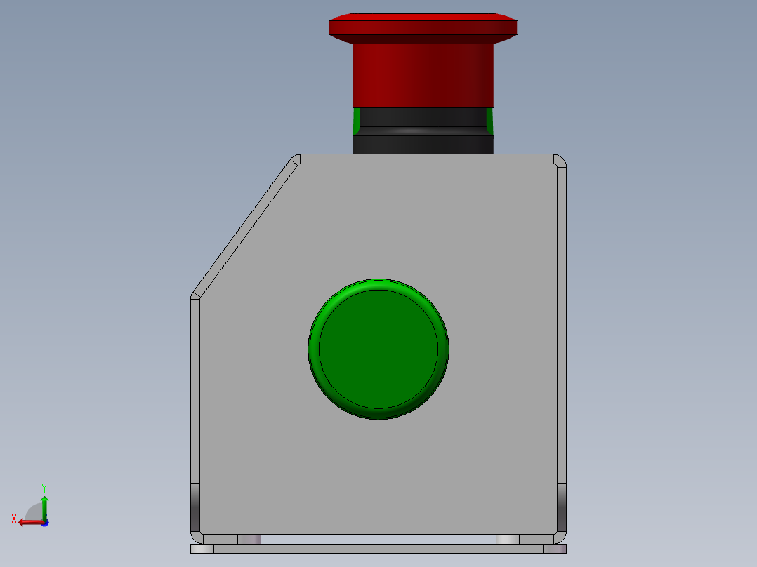 双手两侧启动按钮盒后视图