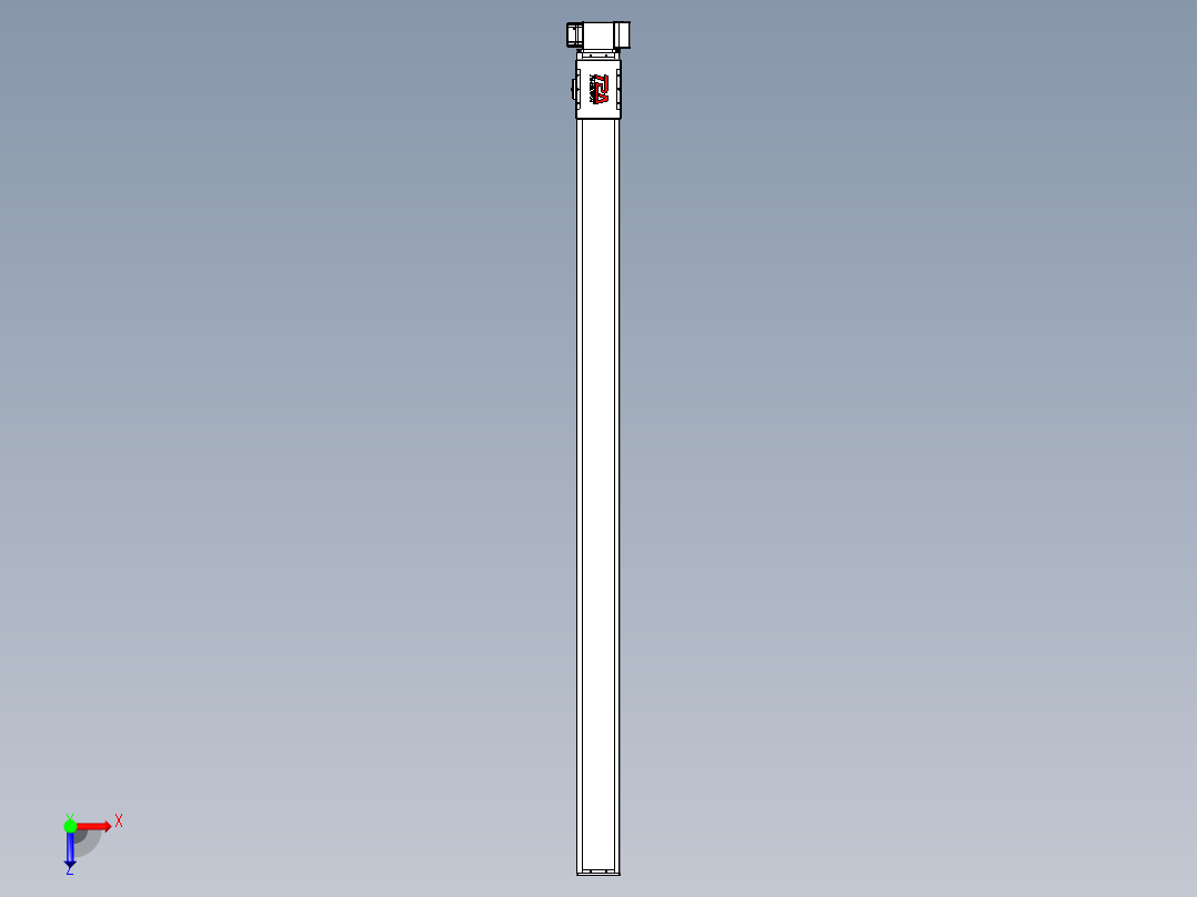 同步带全封闭直线模组TPA-HCB-110D-90-L1850-LP-Y-P40-N3俯视图