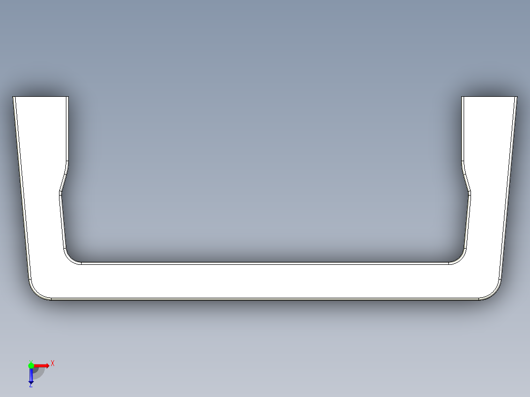 取手(鋁合金)SS1-3D多系列多零件图纸模型俯视图