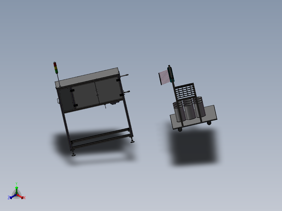 自动化扭线机、铜线扭麻花设备正等轴测图
