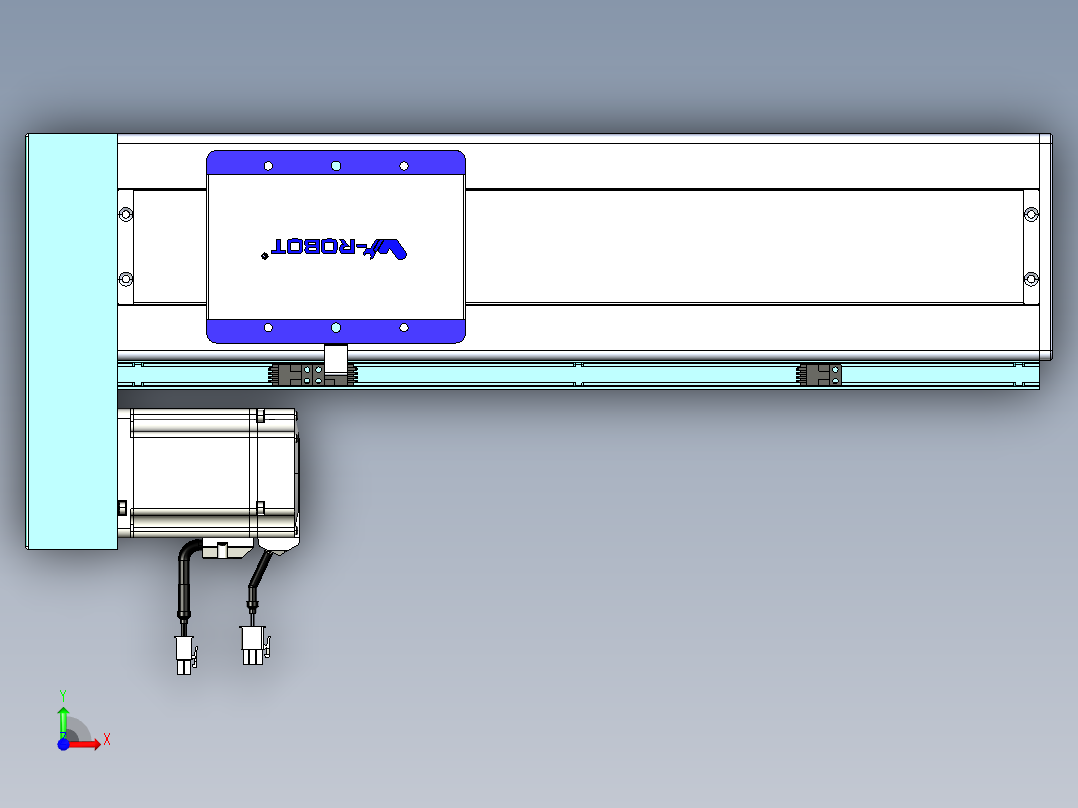 威洛博VC丝杆传动-无尘环境VC14-Lxx-C-S300-BL-ZP75-C3前视图