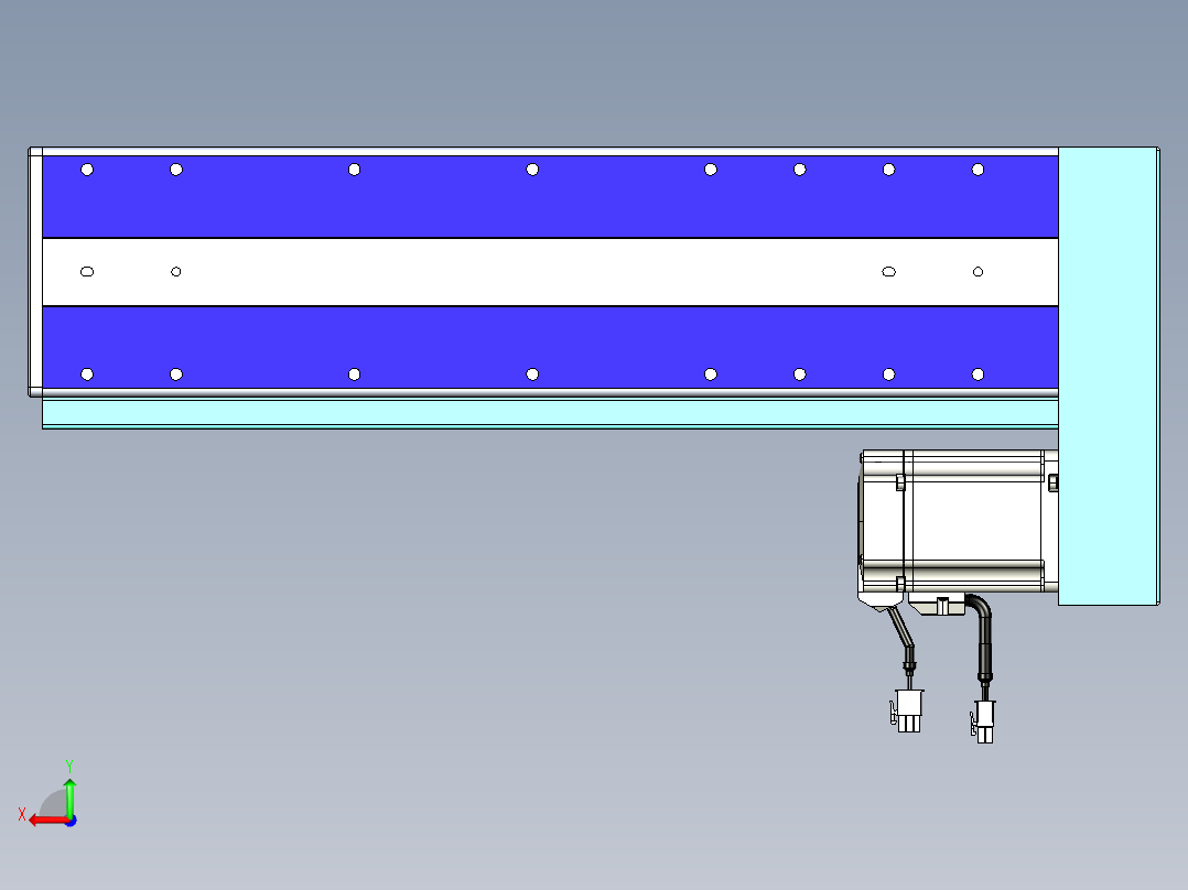 威洛博VC丝杆传动-无尘环境VC14-Lxx-C-S300-BL-ZP75-C3后视图