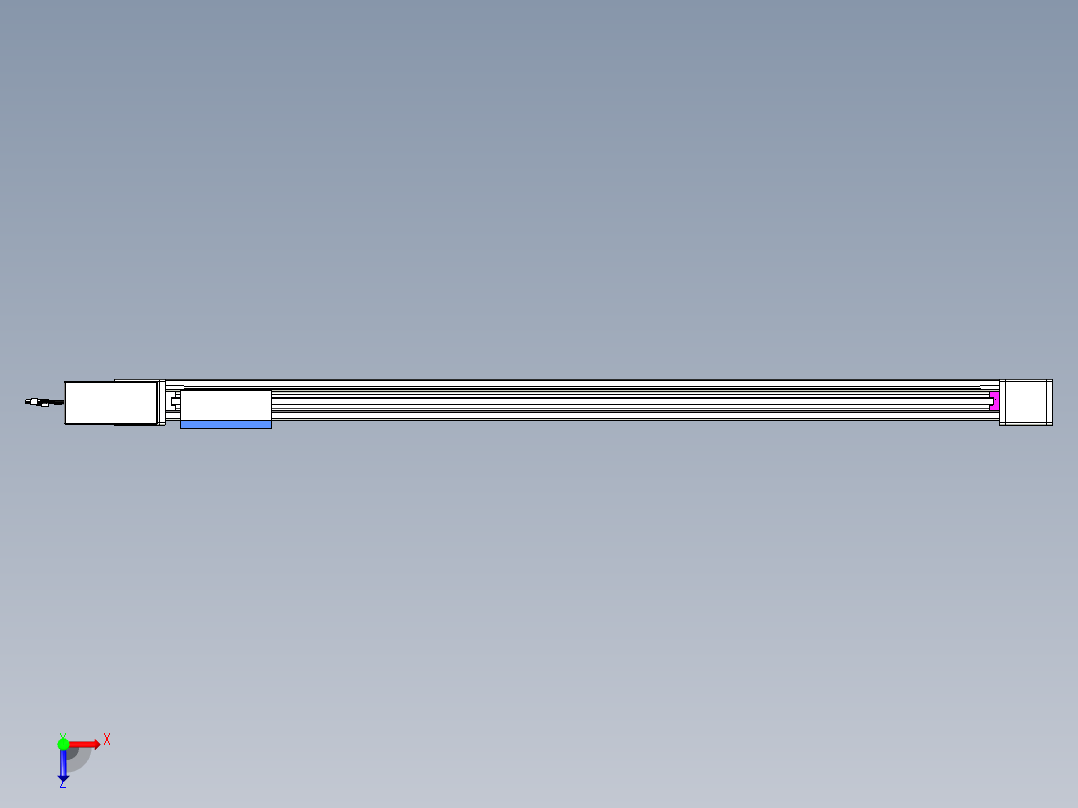 威洛博LB.GB同步带传动--欧规系列GB8-L96-S1400-BR-P40俯视图