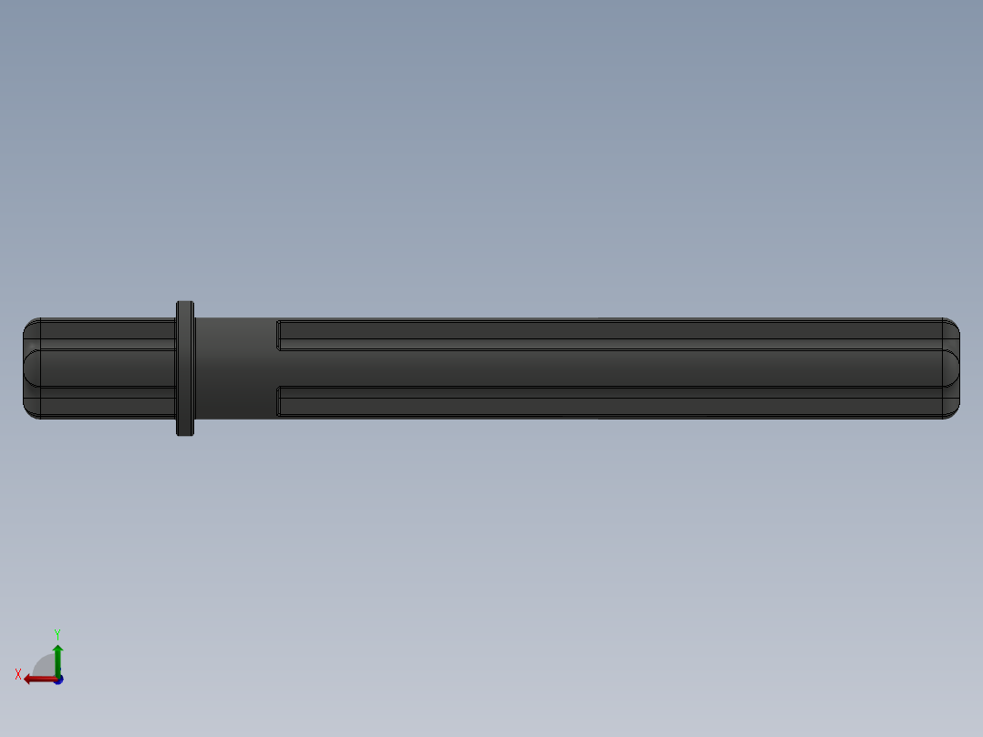 乐高机械组车桥-32209 OldDkGray Technic Axle 5.5 with Stop后视图