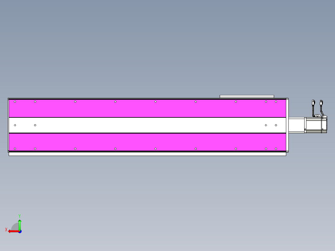 VF丝杆传动-一般环境VF27-Lxx-C-S1000-BC-ZP75-C3后视图