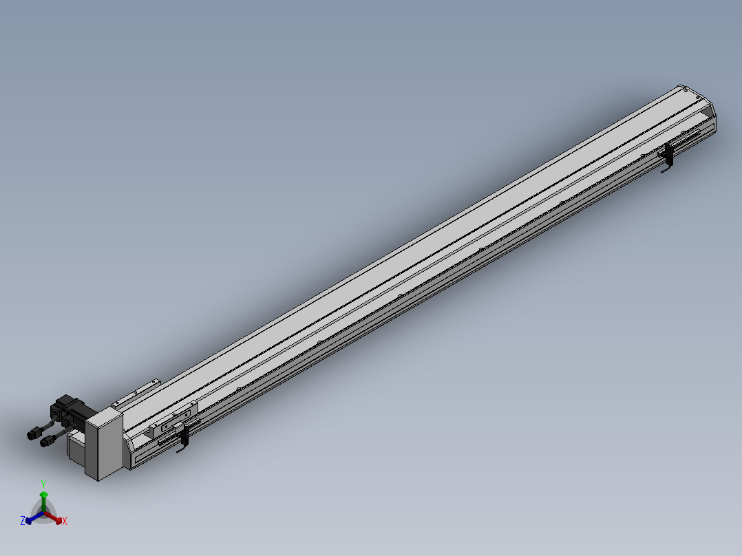 精密模组MT100-L78-1200-RU-M10-C4正等轴测图
