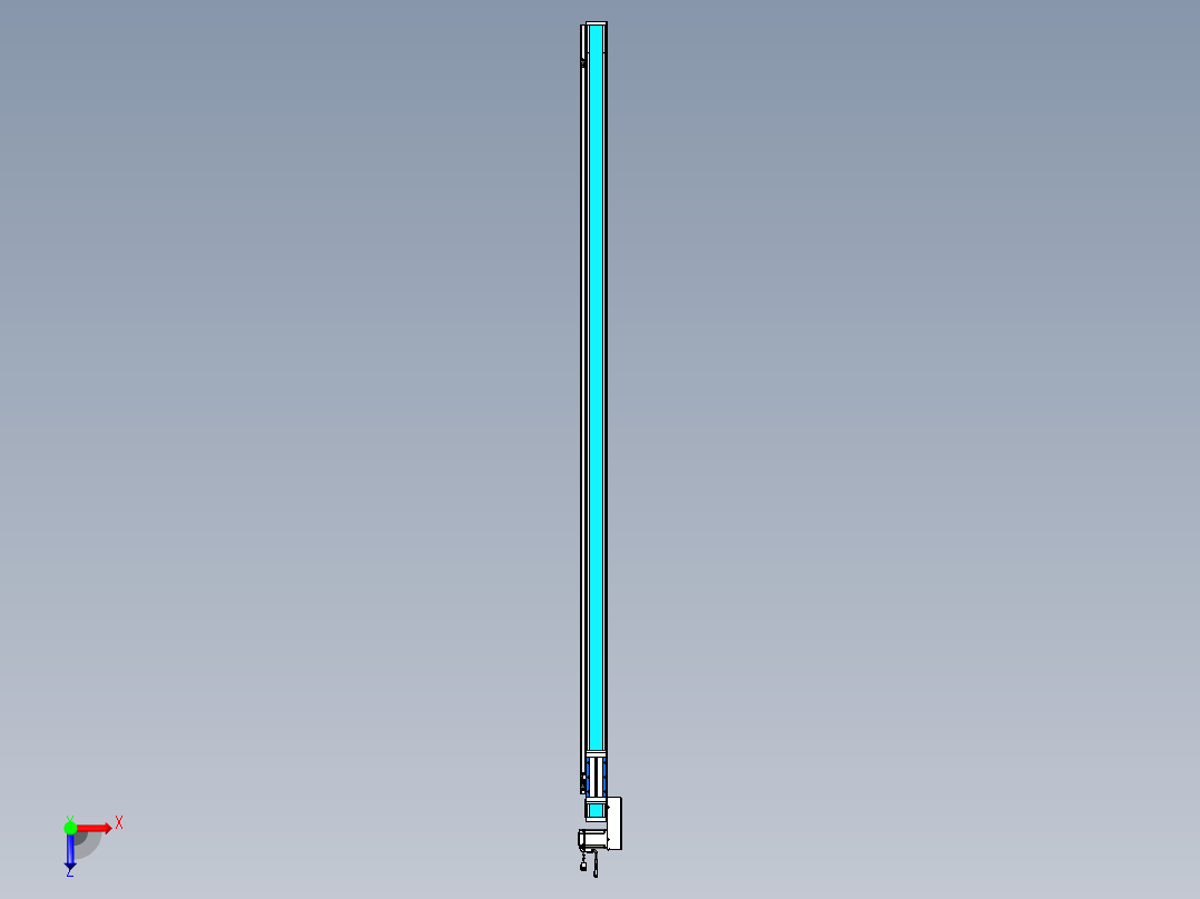 威洛博LB.GB同步带传动--欧规系列LB6A-L65-S2200-BL俯视图