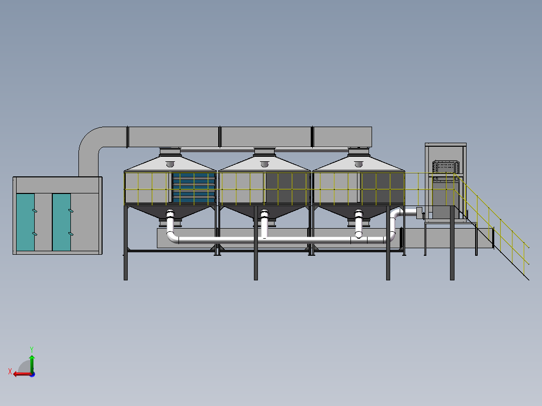 RCO活性炭吸附催化燃烧设备sw20可编辑后视图