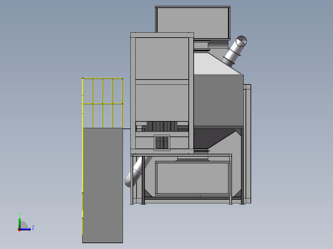 RCO活性炭吸附催化燃烧设备sw20可编辑左视图