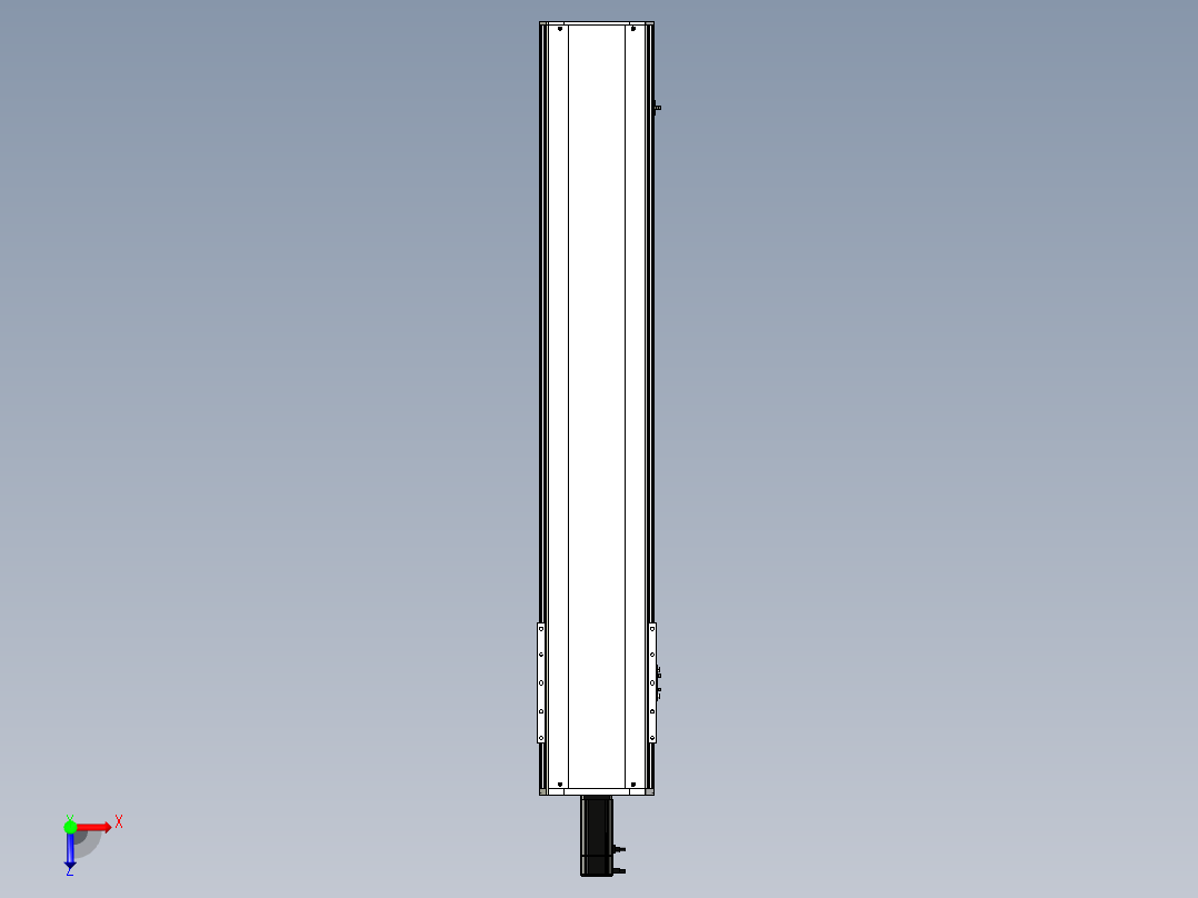 Toyo东佑达直线模组-ETH22-1100-BC-400W+煞車俯视图