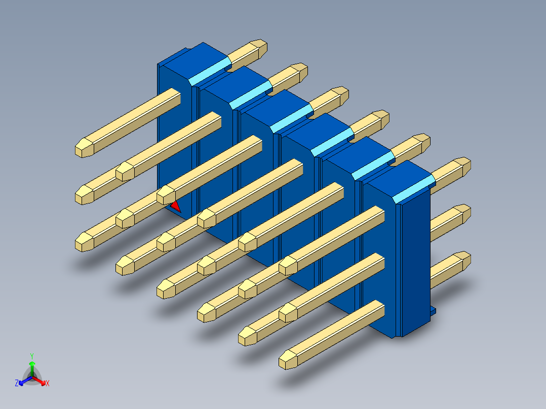 彩色公头100mil（2.54mm）系列-DS1021_blue_3x06p_100mil_Type1_rev1.0