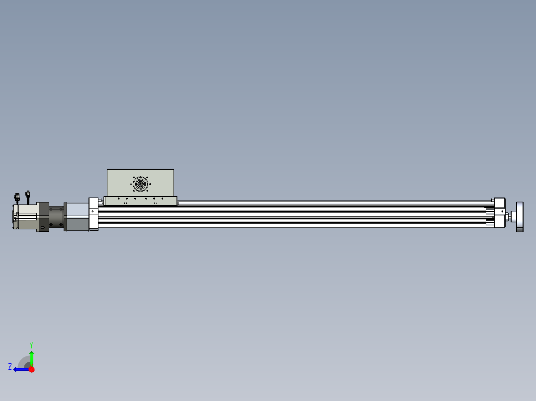 威洛博直线电机模组EB8ZR-L200-S1140-RZP75B5K-ZP755K-MS3右视图